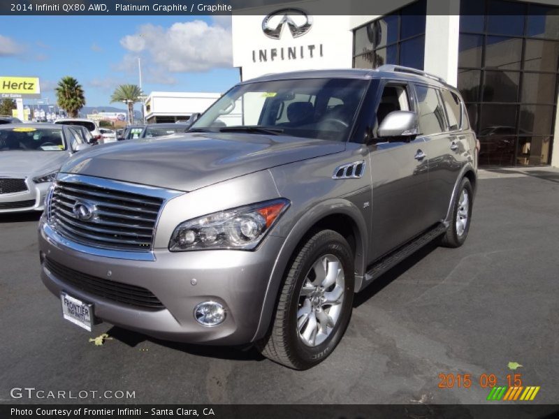 Platinum Graphite / Graphite 2014 Infiniti QX80 AWD
