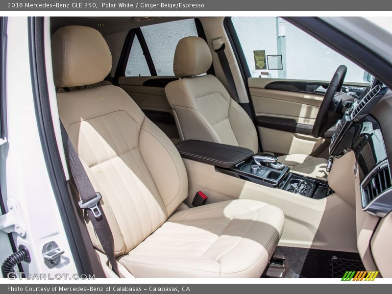 Polar White / Ginger Beige/Espresso 2016 Mercedes-Benz GLE 350