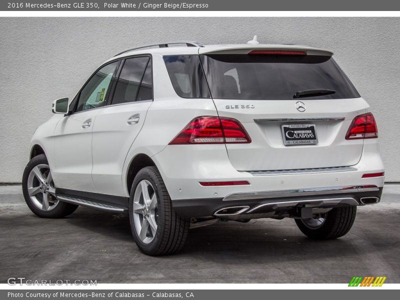 Polar White / Ginger Beige/Espresso 2016 Mercedes-Benz GLE 350