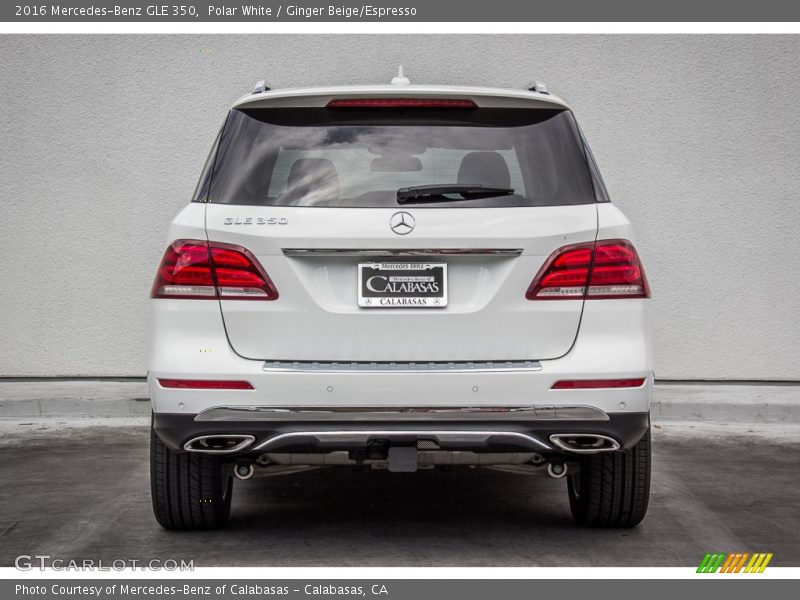 Polar White / Ginger Beige/Espresso 2016 Mercedes-Benz GLE 350