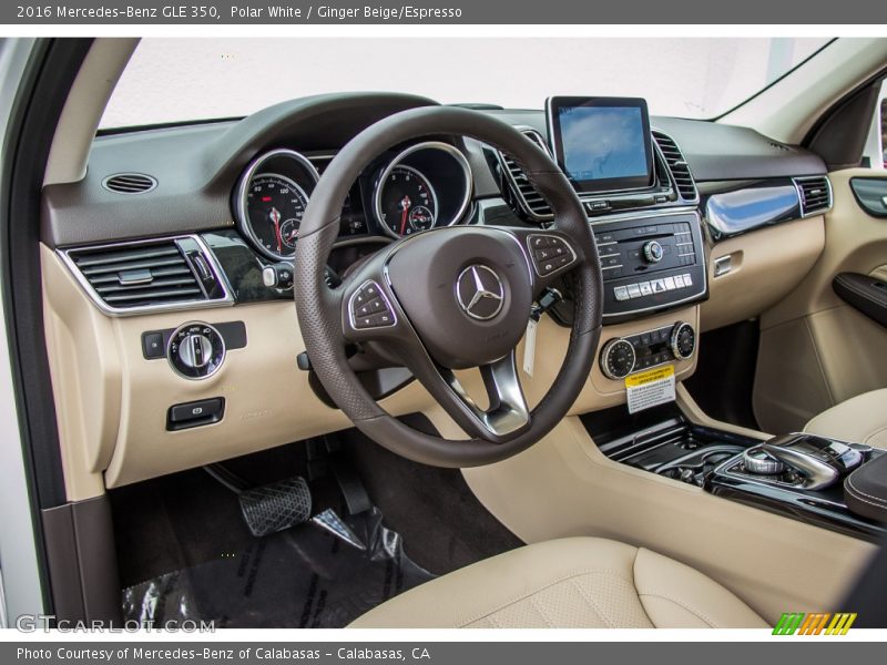 Polar White / Ginger Beige/Espresso 2016 Mercedes-Benz GLE 350
