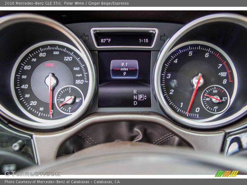 Polar White / Ginger Beige/Espresso 2016 Mercedes-Benz GLE 350