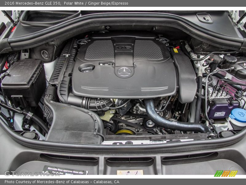 Polar White / Ginger Beige/Espresso 2016 Mercedes-Benz GLE 350