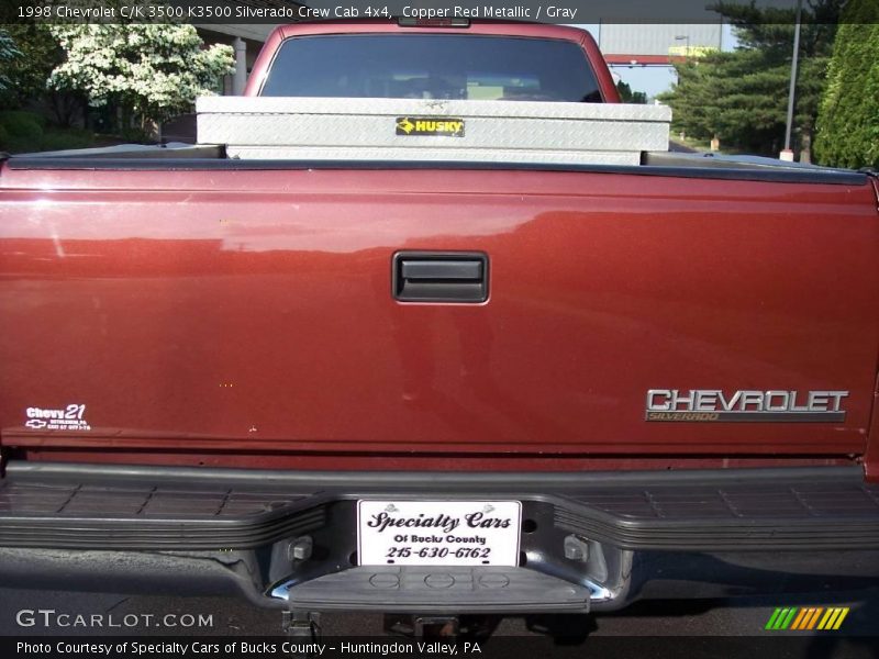 Copper Red Metallic / Gray 1998 Chevrolet C/K 3500 K3500 Silverado Crew Cab 4x4