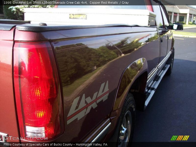 Copper Red Metallic / Gray 1998 Chevrolet C/K 3500 K3500 Silverado Crew Cab 4x4