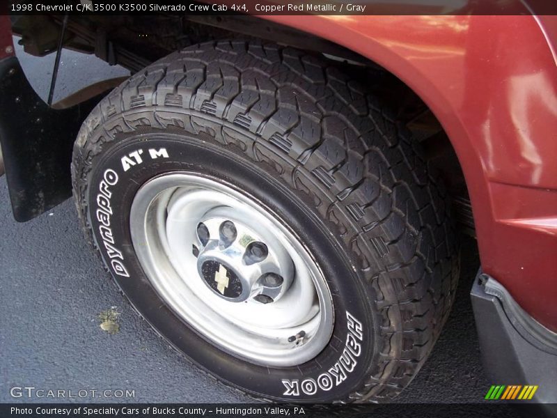 Copper Red Metallic / Gray 1998 Chevrolet C/K 3500 K3500 Silverado Crew Cab 4x4