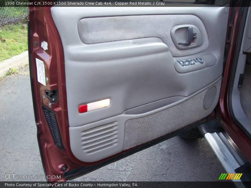 Copper Red Metallic / Gray 1998 Chevrolet C/K 3500 K3500 Silverado Crew Cab 4x4