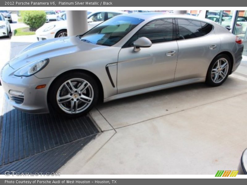 Platinum Silver Metallic / Black 2012 Porsche Panamera V6