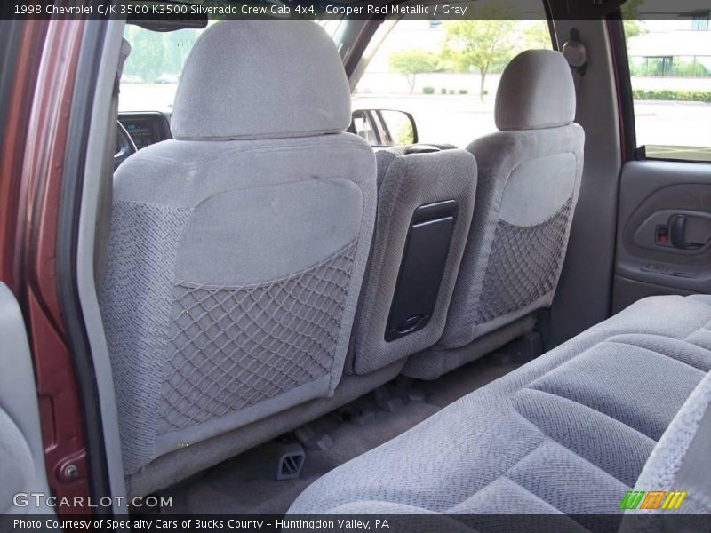 Copper Red Metallic / Gray 1998 Chevrolet C/K 3500 K3500 Silverado Crew Cab 4x4