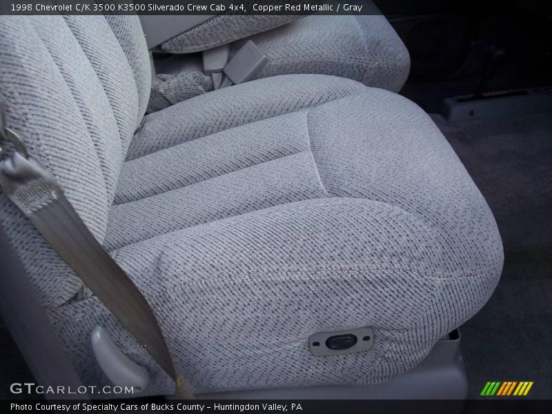 Copper Red Metallic / Gray 1998 Chevrolet C/K 3500 K3500 Silverado Crew Cab 4x4