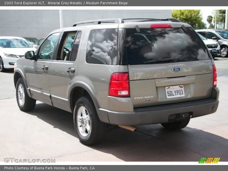 Mineral Grey Metallic / Medium Parchment Beige 2003 Ford Explorer XLT