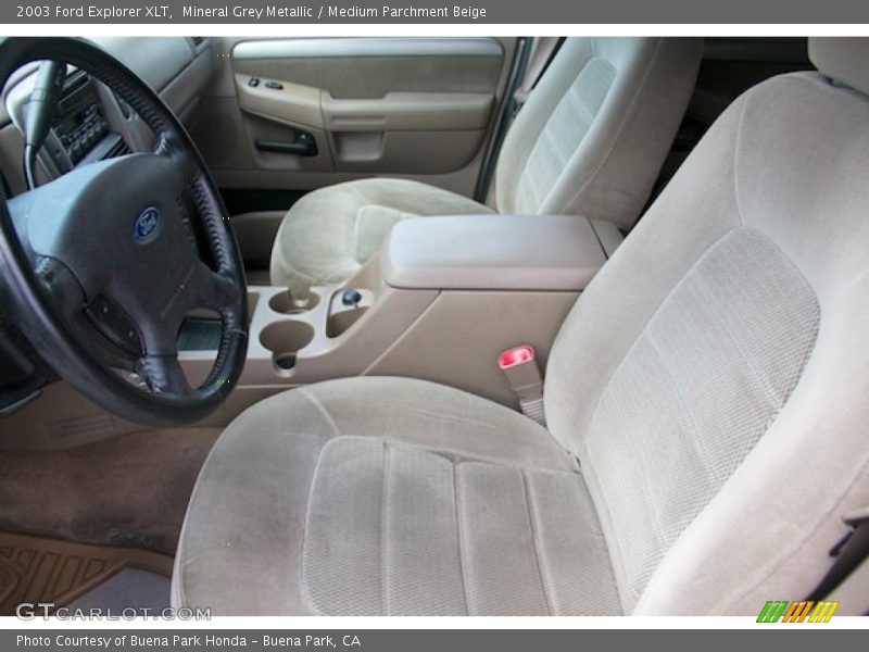 Mineral Grey Metallic / Medium Parchment Beige 2003 Ford Explorer XLT