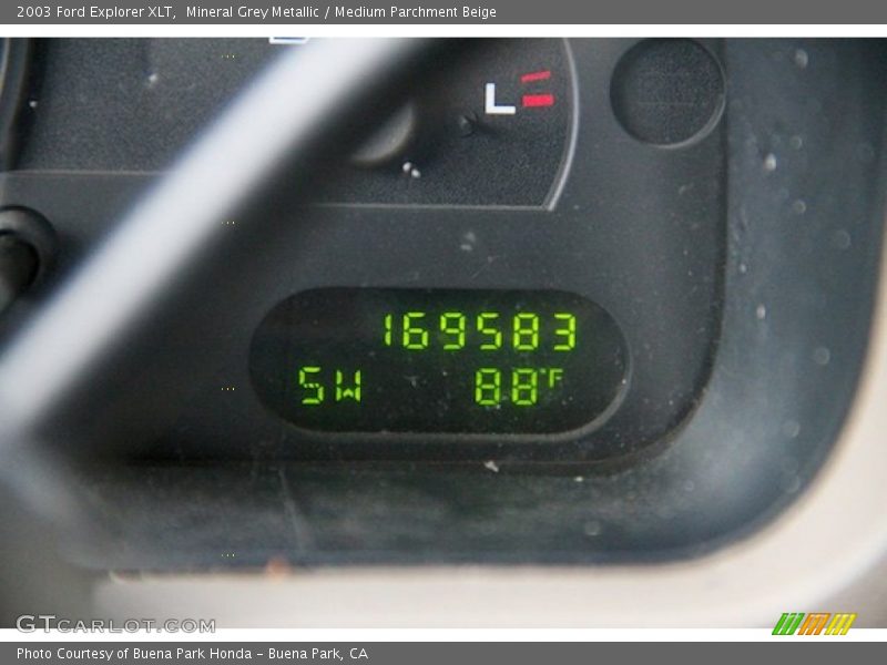 Mineral Grey Metallic / Medium Parchment Beige 2003 Ford Explorer XLT