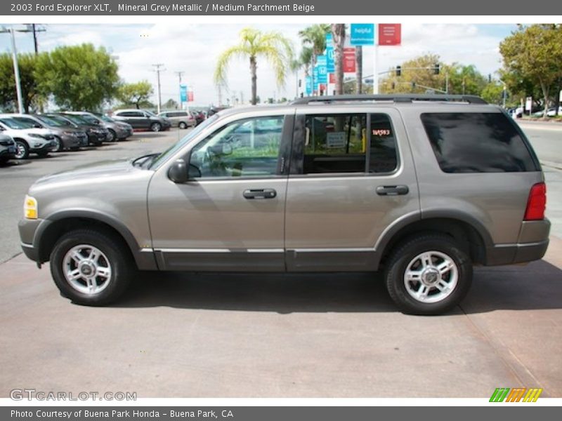 Mineral Grey Metallic / Medium Parchment Beige 2003 Ford Explorer XLT