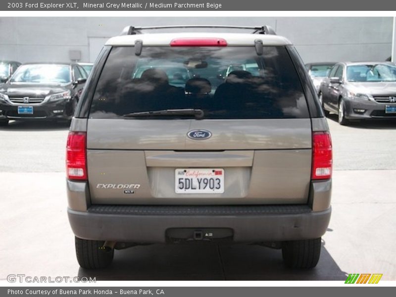 Mineral Grey Metallic / Medium Parchment Beige 2003 Ford Explorer XLT