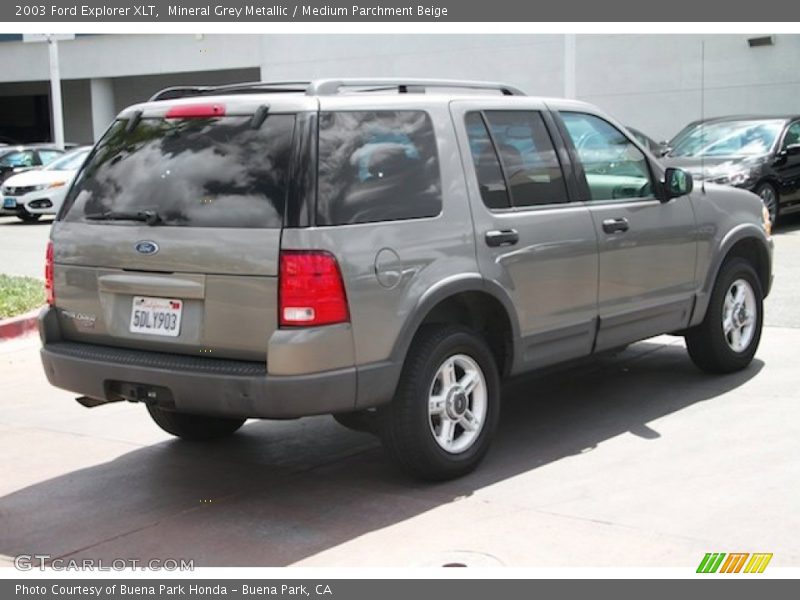 Mineral Grey Metallic / Medium Parchment Beige 2003 Ford Explorer XLT