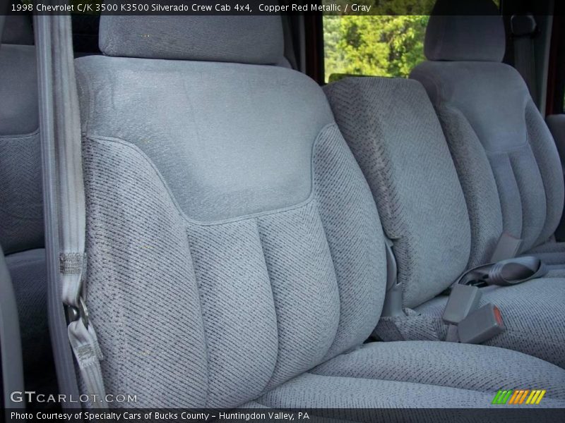 Copper Red Metallic / Gray 1998 Chevrolet C/K 3500 K3500 Silverado Crew Cab 4x4