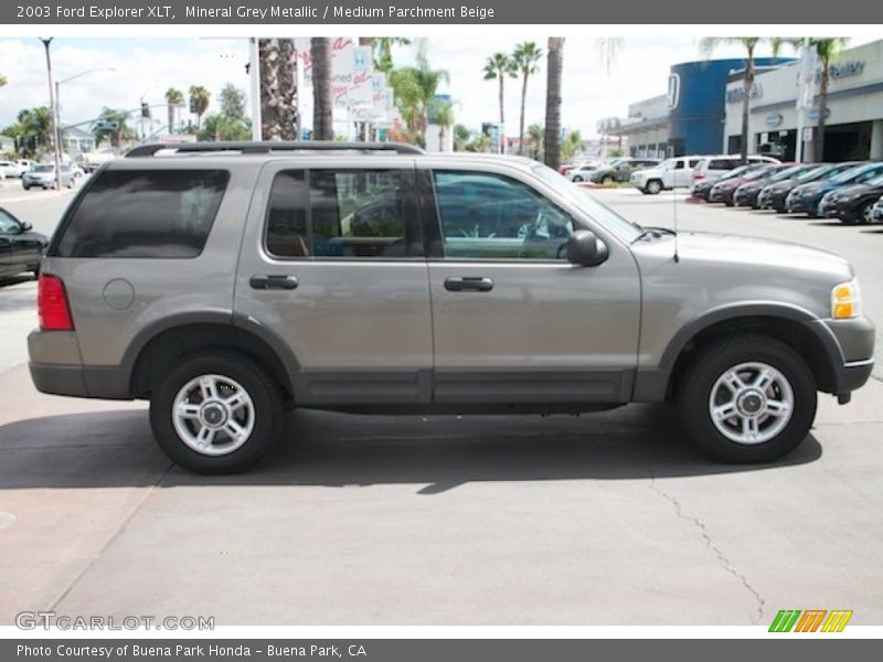Mineral Grey Metallic / Medium Parchment Beige 2003 Ford Explorer XLT