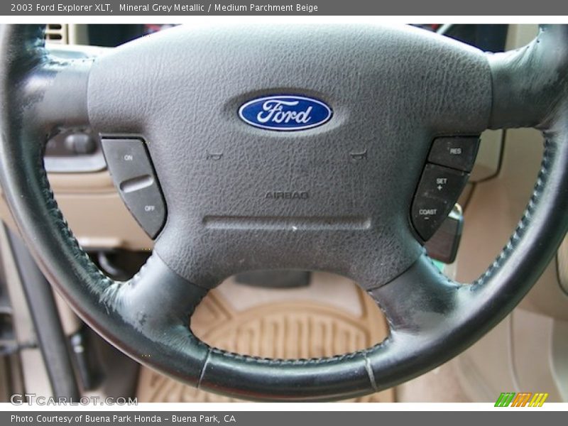 Mineral Grey Metallic / Medium Parchment Beige 2003 Ford Explorer XLT