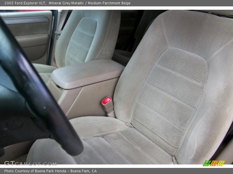 Mineral Grey Metallic / Medium Parchment Beige 2003 Ford Explorer XLT