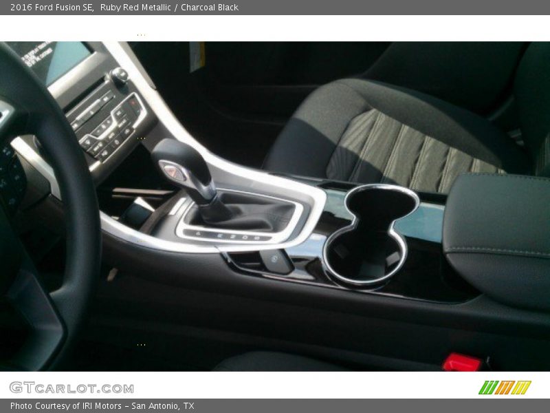 Ruby Red Metallic / Charcoal Black 2016 Ford Fusion SE