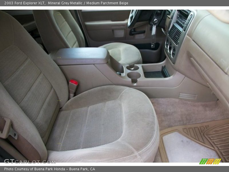Mineral Grey Metallic / Medium Parchment Beige 2003 Ford Explorer XLT