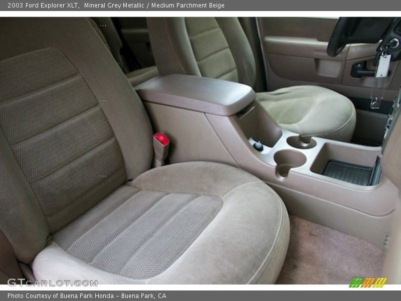 Mineral Grey Metallic / Medium Parchment Beige 2003 Ford Explorer XLT