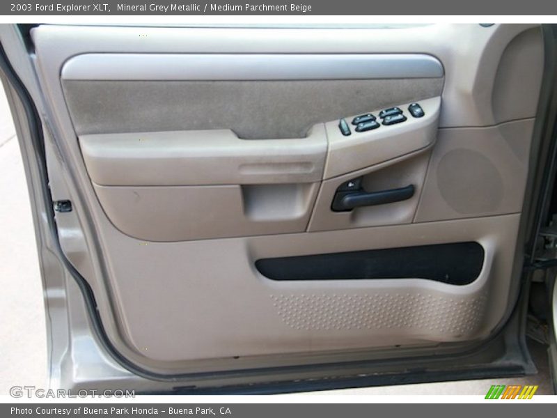 Mineral Grey Metallic / Medium Parchment Beige 2003 Ford Explorer XLT