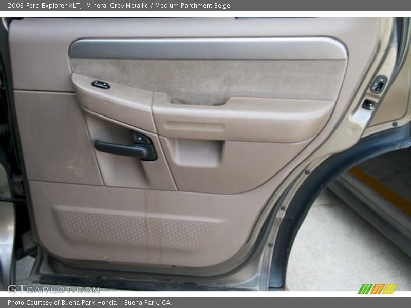 Mineral Grey Metallic / Medium Parchment Beige 2003 Ford Explorer XLT