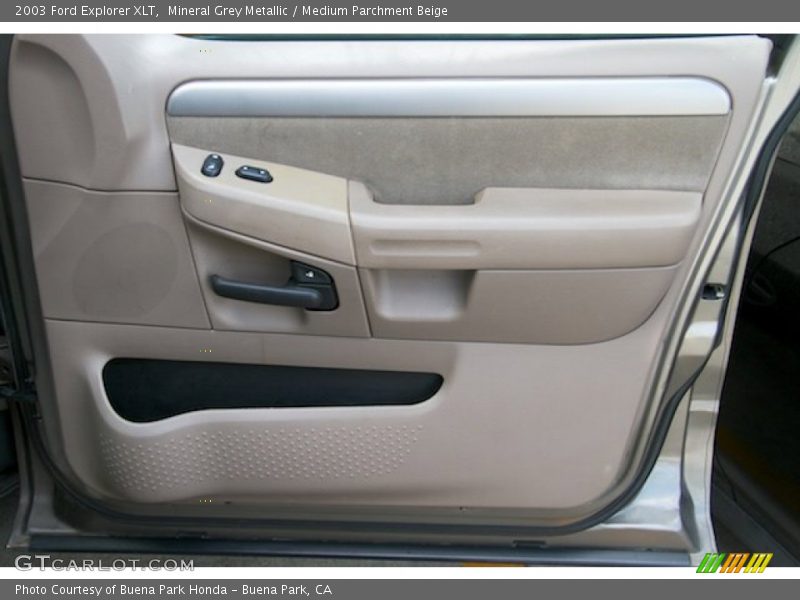 Mineral Grey Metallic / Medium Parchment Beige 2003 Ford Explorer XLT