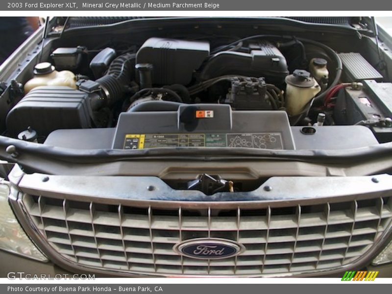 Mineral Grey Metallic / Medium Parchment Beige 2003 Ford Explorer XLT