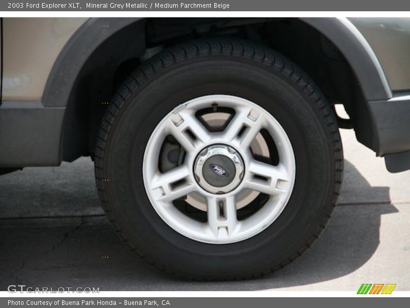 Mineral Grey Metallic / Medium Parchment Beige 2003 Ford Explorer XLT