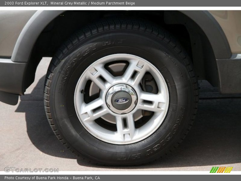 Mineral Grey Metallic / Medium Parchment Beige 2003 Ford Explorer XLT