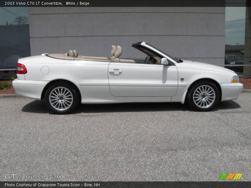 White / Beige 2003 Volvo C70 LT Convertible
