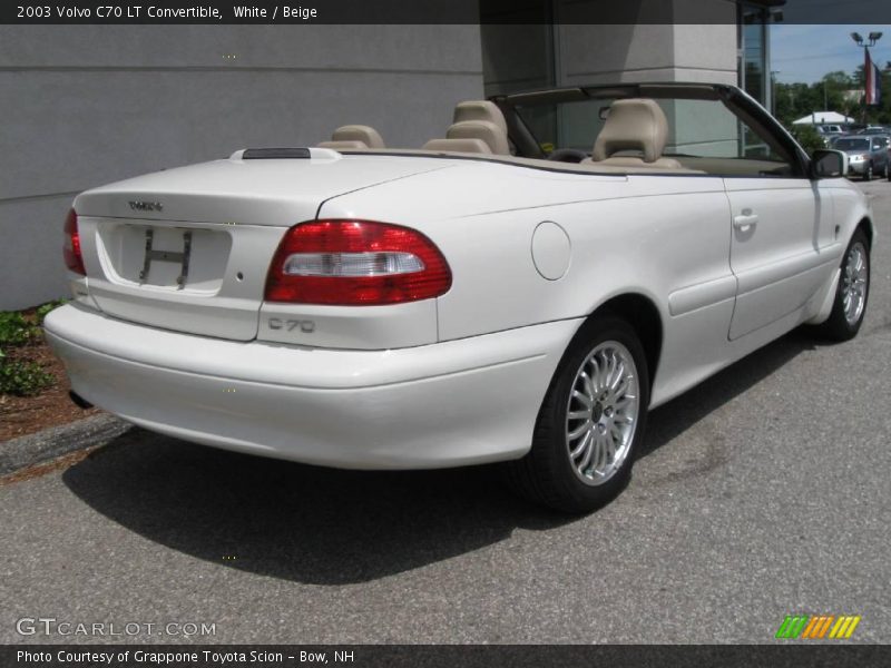 White / Beige 2003 Volvo C70 LT Convertible