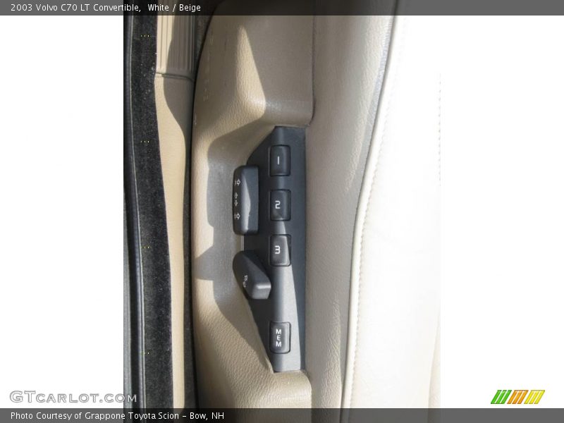 White / Beige 2003 Volvo C70 LT Convertible