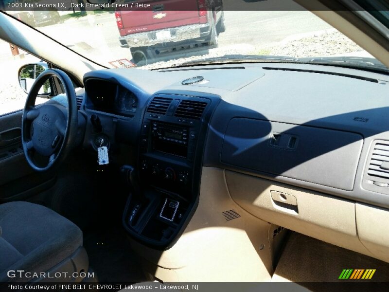 Dark Emerald Green / Beige 2003 Kia Sedona LX