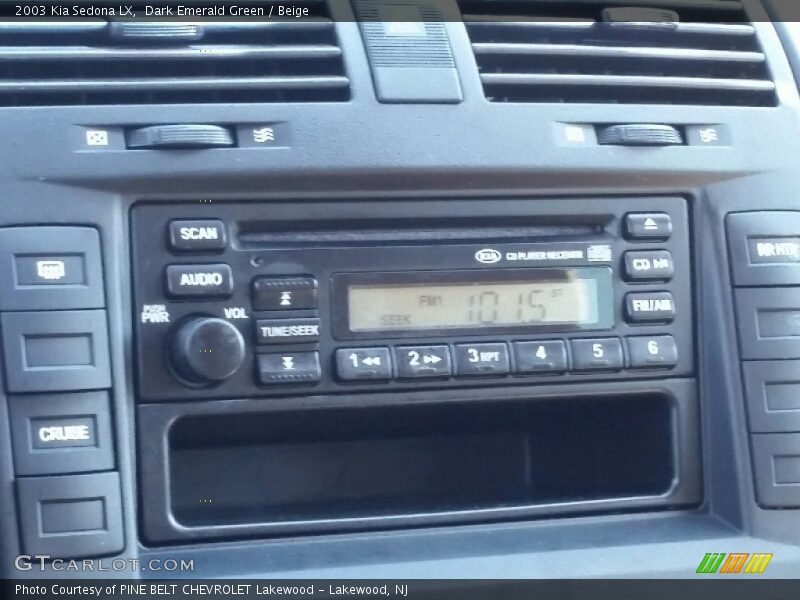 Dark Emerald Green / Beige 2003 Kia Sedona LX