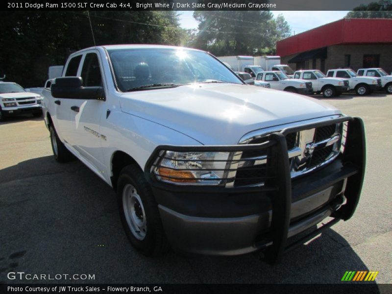Bright White / Dark Slate Gray/Medium Graystone 2011 Dodge Ram 1500 SLT Crew Cab 4x4