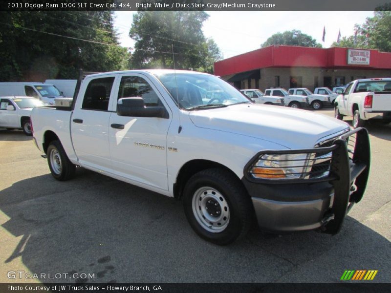 Bright White / Dark Slate Gray/Medium Graystone 2011 Dodge Ram 1500 SLT Crew Cab 4x4
