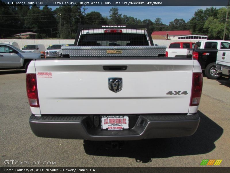 Bright White / Dark Slate Gray/Medium Graystone 2011 Dodge Ram 1500 SLT Crew Cab 4x4