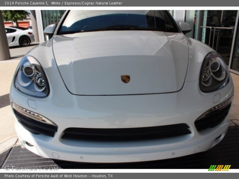 White / Espresso/Cognac Natural Leather 2014 Porsche Cayenne S