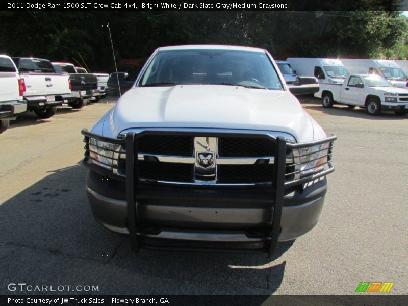 Bright White / Dark Slate Gray/Medium Graystone 2011 Dodge Ram 1500 SLT Crew Cab 4x4