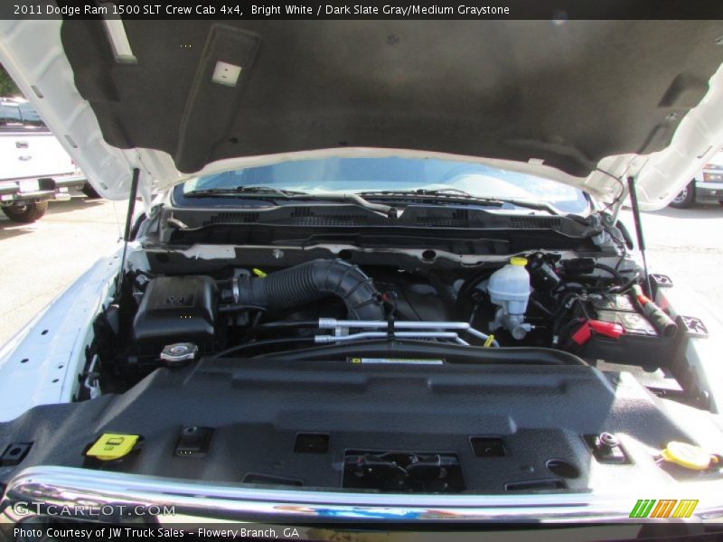 Bright White / Dark Slate Gray/Medium Graystone 2011 Dodge Ram 1500 SLT Crew Cab 4x4