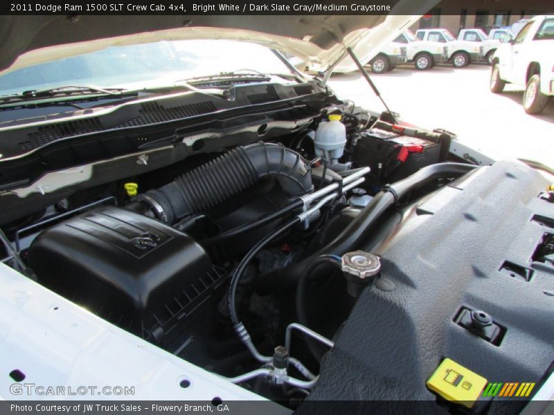 Bright White / Dark Slate Gray/Medium Graystone 2011 Dodge Ram 1500 SLT Crew Cab 4x4