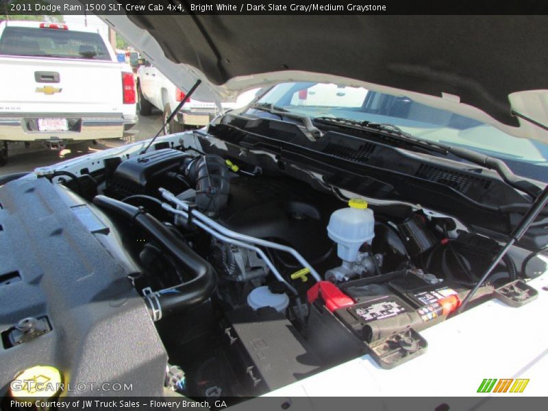Bright White / Dark Slate Gray/Medium Graystone 2011 Dodge Ram 1500 SLT Crew Cab 4x4