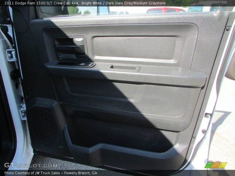 Bright White / Dark Slate Gray/Medium Graystone 2011 Dodge Ram 1500 SLT Crew Cab 4x4