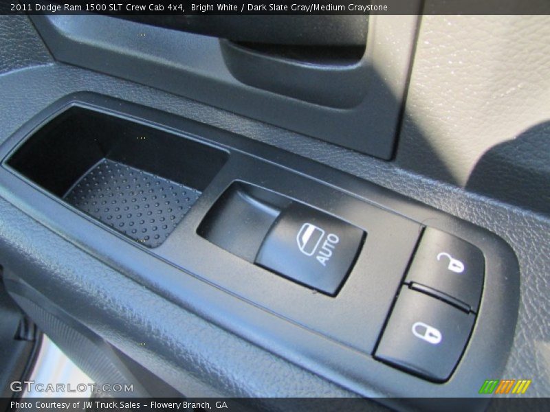 Bright White / Dark Slate Gray/Medium Graystone 2011 Dodge Ram 1500 SLT Crew Cab 4x4