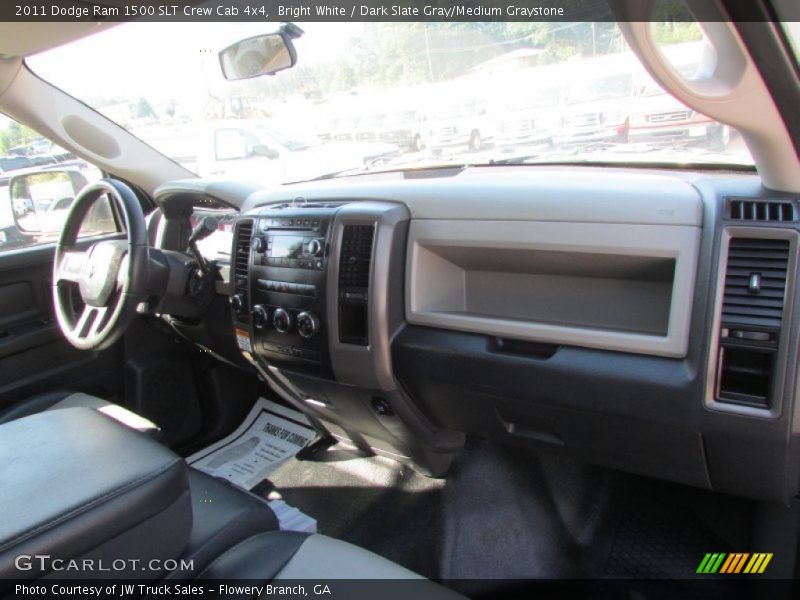 Bright White / Dark Slate Gray/Medium Graystone 2011 Dodge Ram 1500 SLT Crew Cab 4x4