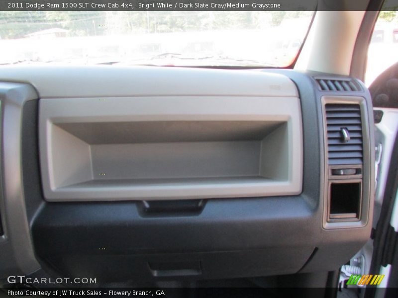 Bright White / Dark Slate Gray/Medium Graystone 2011 Dodge Ram 1500 SLT Crew Cab 4x4